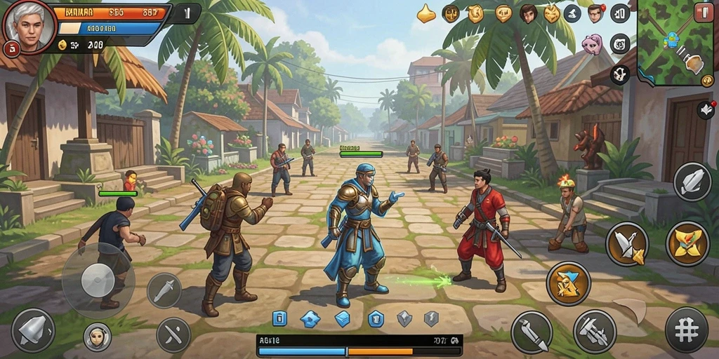 sinte4d - Karakter unik dengan kemampuan khusus di setiap level.